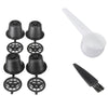6Pcs Sets Refillable Coffee Capsule Cup Filter