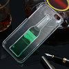 3D Liquid Flow Cocktail Bottle Style Anti-slip Back Cover Case with Transparent Frame for iPhone 6 6S 4.7 inches