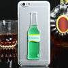 3D Liquid Flow Cocktail Bottle Style Anti-slip Back Cover Case with Transparent Frame for iPhone 6 Plus 6S Plus 5.5 inches