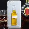 3D Liquid Flow Cocktail Bottle Style Anti-slip Back Cover Case with Transparent Frame for iPhone 6 Plus 6S Plus 5.5 inches