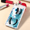 3D Liquid Blink Flow Quicksand Style Anti-slip Back Cover Case with Transparent Frame for iPhone 6 Plus 6S Plus 5.5 inches