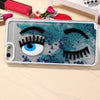3D Liquid Blink Flow Quicksand Style Anti-slip Back Cover Case with Transparent Frame for iPhone 6 Plus 6S Plus 5.5 inches