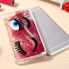 3D Liquid Blink Flow Quicksand Style Anti-slip Back Cover Case with Transparent Frame for iPhone 6 Plus 6S Plus 5.5 inches