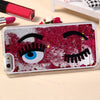 3D Liquid Blink Flow Quicksand Style Anti-slip Back Cover Case with Transparent Frame for iPhone 6 Plus 6S Plus 5.5 inches