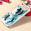 3D Liquid Blink Flow Quicksand Style Anti-slip Back Cover Case with Transparent Frame for iPhone 6 6S 4.7 inches