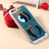 3D Liquid Blink Flow Quicksand Style Anti-slip Back Cover Case with Transparent Frame for iPhone 6 6S 4.7 inches