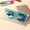 3D Liquid Blink Flow Quicksand Style Anti-slip Back Cover Case with Transparent Frame for iPhone 6 6S 4.7 inches