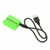 WSX / MX X6A - B04 6 - Port Charger 750MAH 25C 3.7V Accessories of WLtoys V636 / V686 / V686G 3A US Plug with EU Adapter