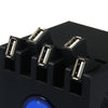 3 in 1 5 Ports USB Hub Speaker TF SD M2 MS Card Reader