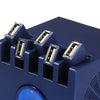 3 in 1 5 Ports USB Hub Speaker TF SD M2 MS Card Reader
