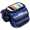 BOI 4.8 inch Touch Screen Bicycle Front Tube Phone Bag Holder Pouch