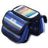 BOI 4.8 inch Touch Screen Bicycle Front Tube Phone Bag Holder Pouch