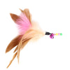 Wire Color Bell Feathers Funny Cat Stick