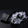 Christmas Tree Decors 7m 50 LED Solar String Light Peach Blossom Shape Lamp Xmas Tree Ornament