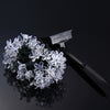 Christmas Tree Decors 7m 50 LED Solar String Light Peach Blossom Shape Lamp Xmas Tree Ornament