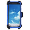 3 in 1 Two Layers Heavy Duty Impact Resistant Drop Protection Case with Clip Circle Stand PC Hard Shell Silicone Rugged Defender Cover for Samsung Galaxy S4