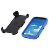 3 in 1 Two Layers Heavy Duty Impact Resistant Drop Protection Case with Clip Circle Stand PC Hard Shell Silicone Rugged Defender Cover for Samsung Galaxy S4