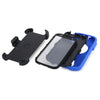 3 in 1 Two Layers Heavy Duty Impact Resistant Drop Protection Case with Clip Circle Stand PC Hard Shell Silicone Rugged Defender Cover for Samsung Galaxy S4