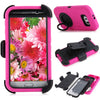 3 in 1 Full Body Protection Cover Case Silicone Shockproof Cover with Built-in Circle Stand Fitted Skin Clip for Samsung Galaxy S6