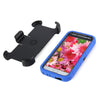 3 in 1 Full Body Protection Cover Case Silicone Shockproof Cover with Built-in Circle Stand Fitted Skin Clip for Samsung Galaxy S6
