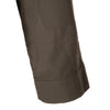 Stylish Turn-Down Collar Long Sleeve Pocket Design High Slit Women's Dress
