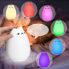 Children Kids Night Light LED Cat Silicone Toy Nightlight for Baby Nursery Bedroom Lamps 8 - Color