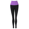 Active Elastic Waist Color Block Skinny Ninth Women's Yoga Pants