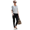 Simple Design Mid Waist Color Loose-Fitting Women's Harem Pants