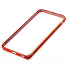 Slim PU Leather Back Cover Metal Bumper Frame Case with Smart Buckle Bit Design for iPhone 6 Plus 5.5 inches