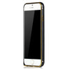 Slim PU Leather Back Cover Metal Bumper Frame Case with Smart Buckle Bit Design for iPhone 6 6S 4.7 inches