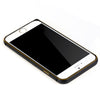 Slim PU Leather Back Cover Metal Bumper Frame Case with Smart Buckle Bit Design for iPhone 6 6S 4.7 inches