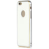 Slim PU Leather Back Cover Metal Bumper Frame Case with Smart Buckle Bit Design for iPhone 6 6S 4.7 inches