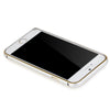 Slim PU Leather Back Cover Metal Bumper Frame Case with Smart Buckle Bit Design for iPhone 6 6S 4.7 inches