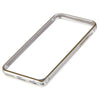 Slim PU Leather Back Cover Metal Bumper Frame Case with Smart Buckle Bit Design for iPhone 6 6S 4.7 inches