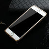 Slim PU Leather Back Cover Metal Bumper Frame Case with Smart Buckle Bit Design for iPhone 6 6S 4.7 inches