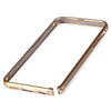 Slim PU Leather Back Cover Metal Bumper Frame Case with Smart Buckle Bit Design for iPhone 6 6S 4.7 inches