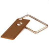 Slim PU Leather Back Cover Metal Bumper Frame Case with Smart Buckle Bit Design for iPhone 6 6S 4.7 inches