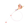 Wire Color Bell Feathers Funny Cat Stick
