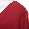 Stylish Scoop Collar 3/4 Sleeve Color Drawstring Knitted Women's Dress
