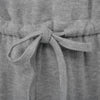 Stylish Scoop Collar 3/4 Sleeve Color Drawstring Knitted Women's Dress