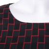 Stylish Round Collar Long Sleeve Zippered Plaid Print Slimming Women's Midi Dress