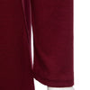 Stylish Stand Collar Long Sleeve Solid Color Loose-Fitting Women's Pleated Dress