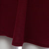 Stylish Stand Collar Long Sleeve Solid Color Loose-Fitting Women's Pleated Dress