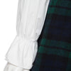 Preppy Style Round Collar Long Sleeve Ruffled Plaid Print A-Line Women's Dress