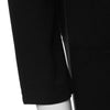 Simple Design Round Collar Long Sleeve Color Button and Pocket Design Straight Women's Dress