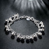 Chain Bracelet with Silver Globe