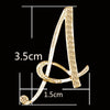 Alloy Diamonds 26 English Letters Temperament Earrings Art Fonts Elegant Earring