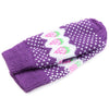 Pair of Cute Strawberry Pattern Color Block Knitted Gloves For Women