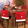 6pcs Santa Claus Hat Chair Cover Christmas Decoration for Home Party Holiday