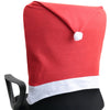 6pcs Santa Claus Hat Chair Cover Christmas Decoration for Home Party Holiday